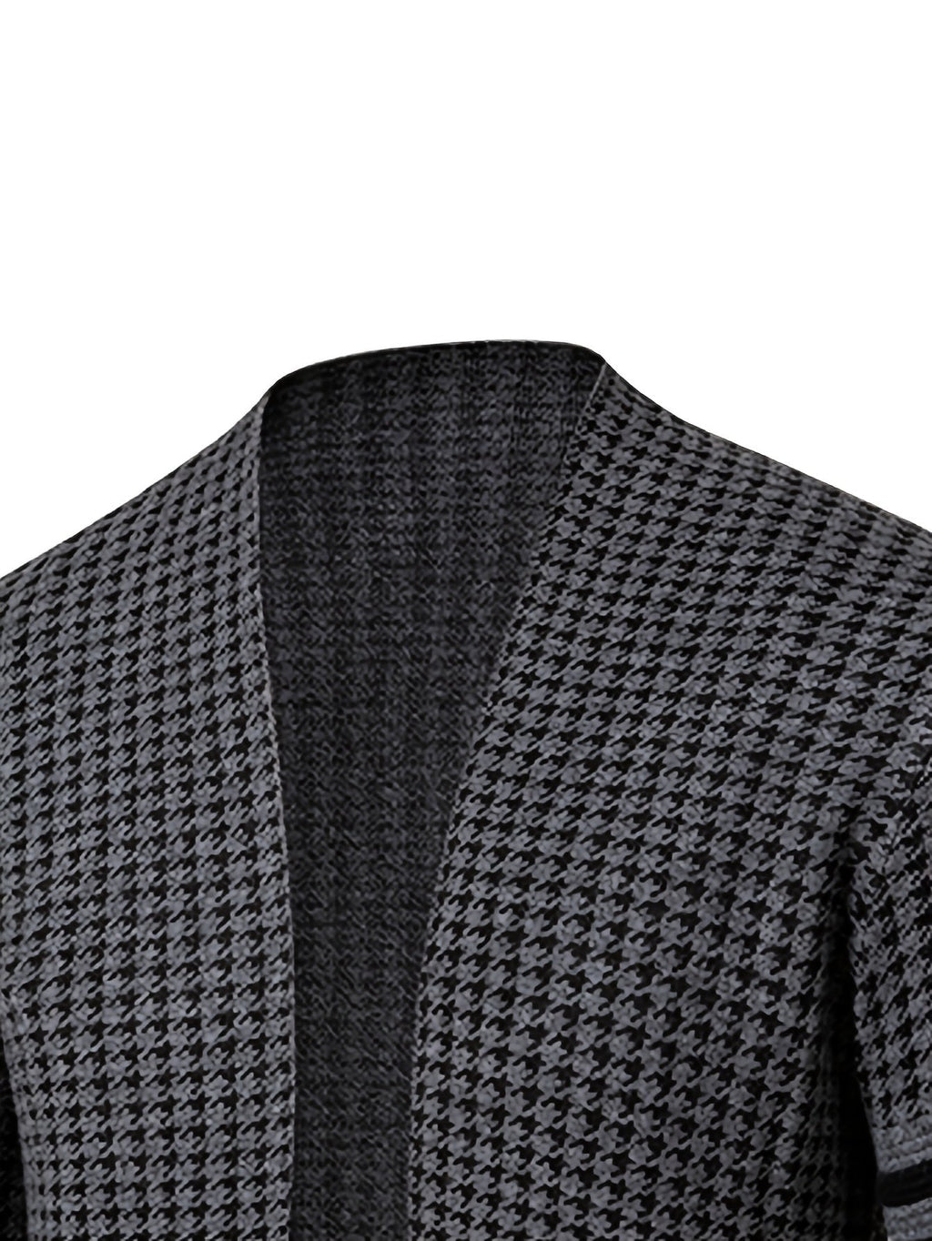 Men's slim fit knit cardigan by SHOWLU FASHION STORE, high-stretch long sleeve sweater in a sleek, modern design.