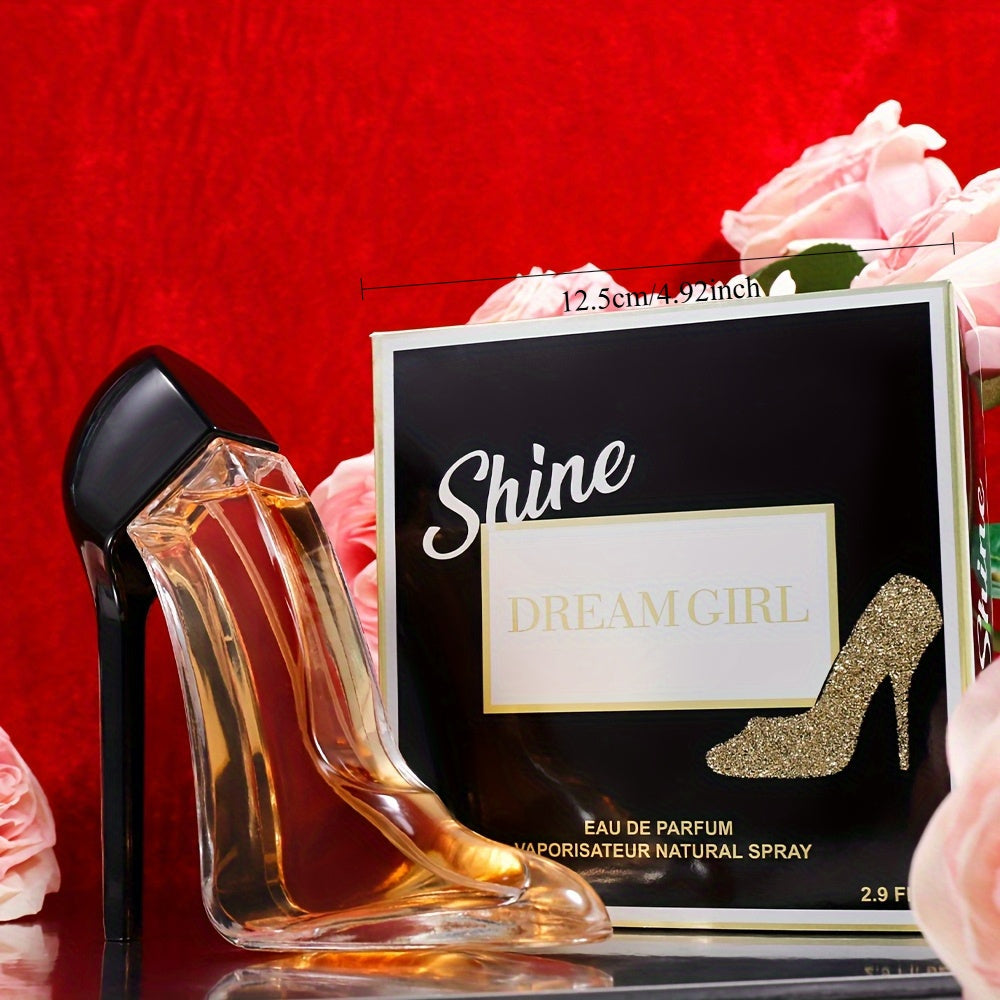 Chic women's Eau de Parfum by SHOWLU FASHION with fruity floral fragrance, featuring a sleek glass bottle and elegant design.