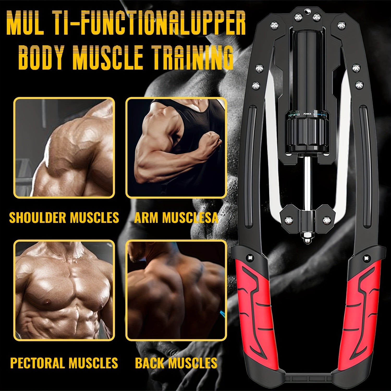 Showlu Hydraulic Arm Trainer with adjustable resistance, made of durable carbon steel for home gym strength training exercises.