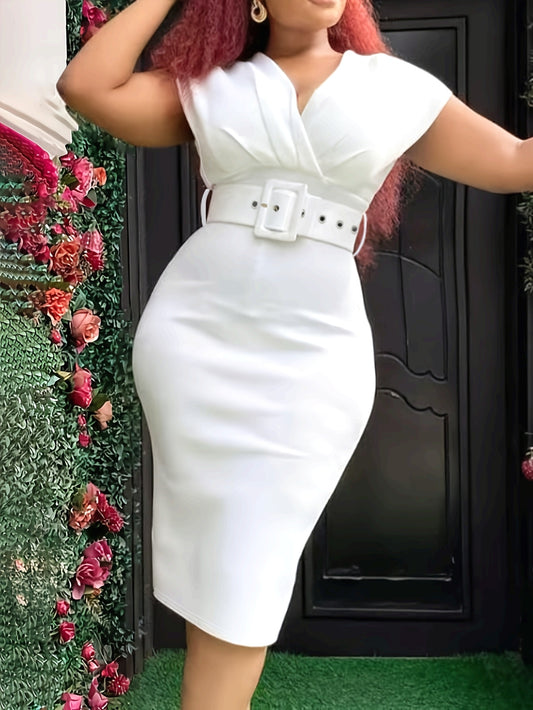 European and American Style Waist-Cinched Hip Skirt
