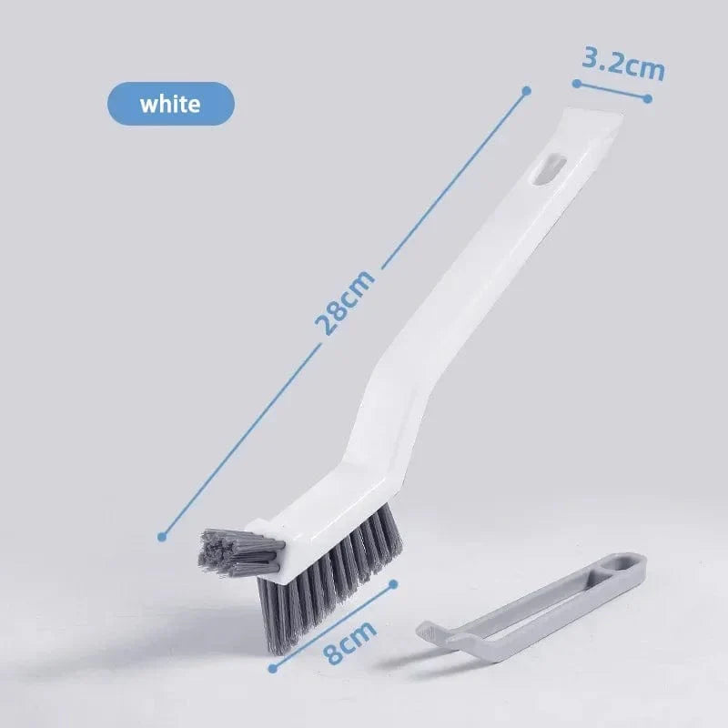 Showlu 2-in-1 floor gap and corner cleaning brush, versatile tool for bathroom and tile grout cleaning.