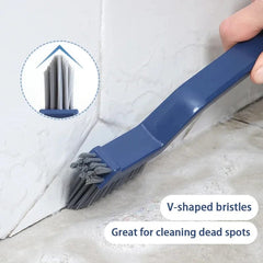 Effective Cleaning Brush for Corners and Gaps - 2 - in - 1 Multipurpose Bathroom and Floor Tiles Cleaning Brush - SHOWLU FASHION STORE