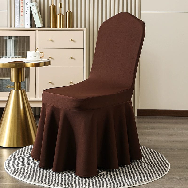 Elastic Chair Cover Cover Thickened One - Piece Chair Cover Hotel Wedding Hotel Banquet Neutral Universal All - Inclusive Chair Cover White - SHOWLU FASHION STORE