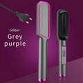 Showlu Electric Hair Straightener Comb with negative ion technology and anti-scald design, multifunctional styling brush for smooth hair.