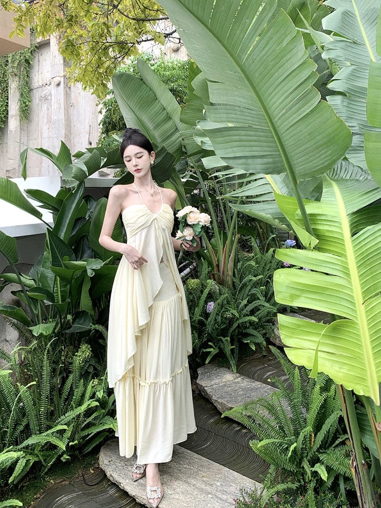 Elegant Showlu Fashion Sanya pleated tube top dress suit for special occasions, shown in a stylish, fitted design.
