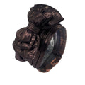 Elegant women's gold turban cap with multi-layer bowknot, African headtie, headwrap, and gele style for stylish women.
