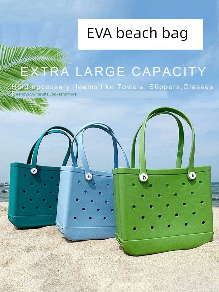 Large Showlu Fashion EVA print pet beach bag featuring a trendy outdoor design, perfect for stylish outings and beach trips.