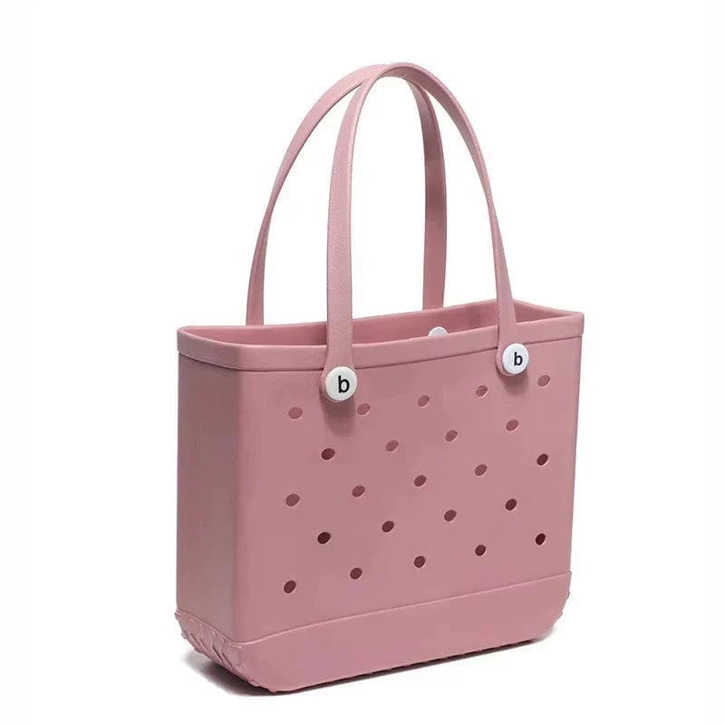Large Showlu Fashion EVA print pet beach tote bag with outdoor design, perfect for carrying pet essentials and beach accessories.