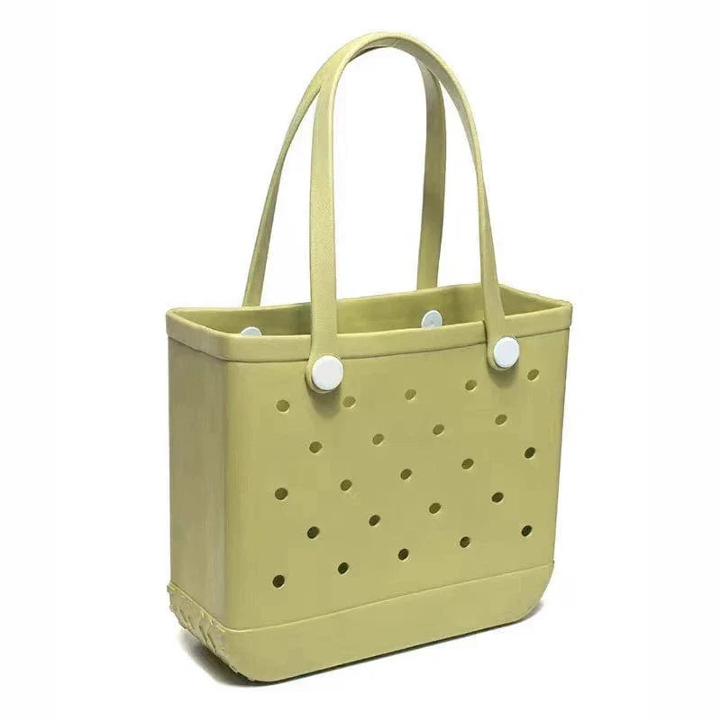 Large Showlu Fashion EVA print pet beach bag with trendy outdoor design, spacious tote handbag for beach and outdoor outings.