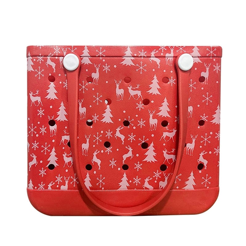Large Showlu Fashion EVA print pet beach bag featuring a trendy tote design, perfect for outdoor and summer outings.