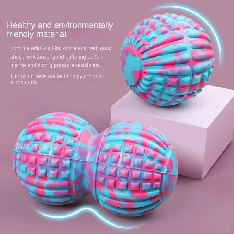 EVA Peanut Massage Ball by SHOWLU FASHION STORE for muscle relaxation, fascia release, yoga, and fitness exercises.