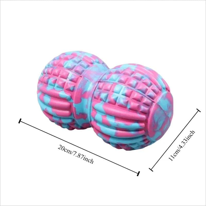 EVA Peanut Massage Ball by SHOWLU FASHION STORE for muscle relaxation, fascia release, yoga, gym, back, foot, shoulder, and neck.