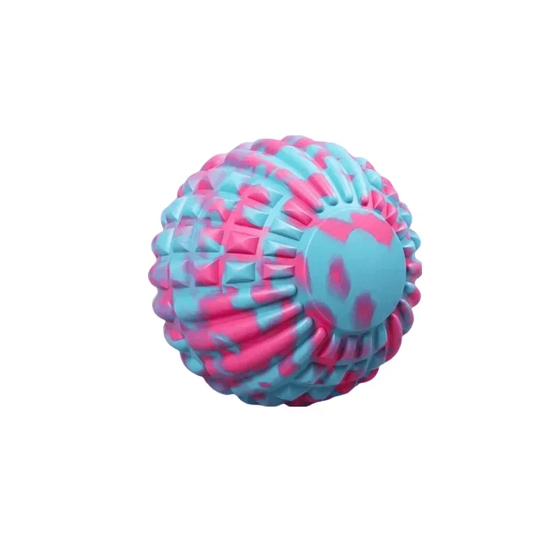 EVA Peanut Massage Ball for muscle relaxation, fascia rolling, and fitness exercises, used on back, shoulders, neck, and feet.