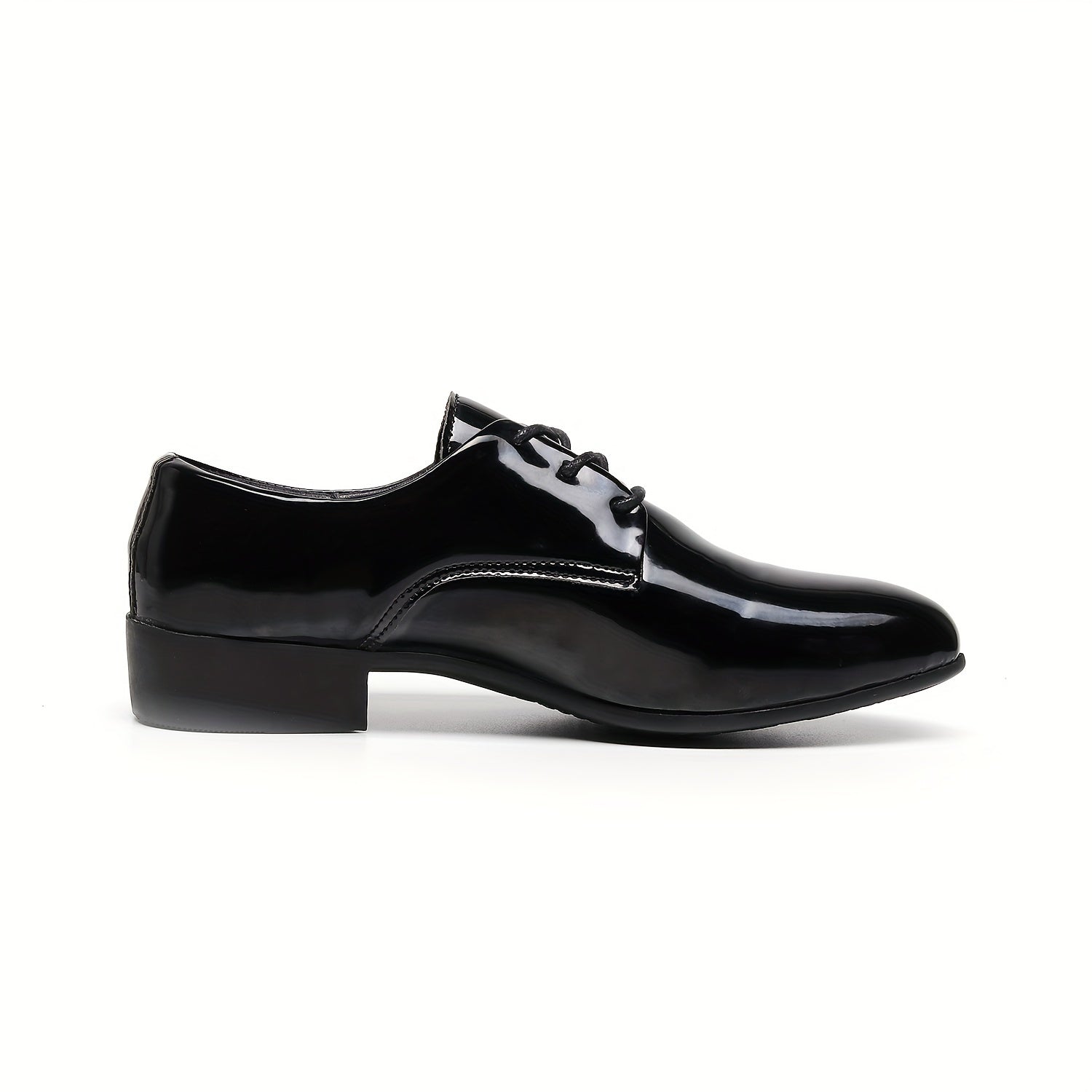 SHOWLU Men's pointed toe Chelsea loafers in faux leather, stylish business shoes with sleek design and slip-on style.