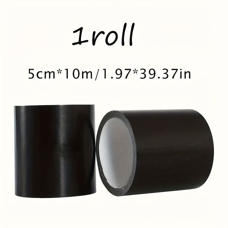 Black PVC cloth repair tape by SHOWLU FASHION STORE, waterproof and flexible for sealing and patching various surfaces.