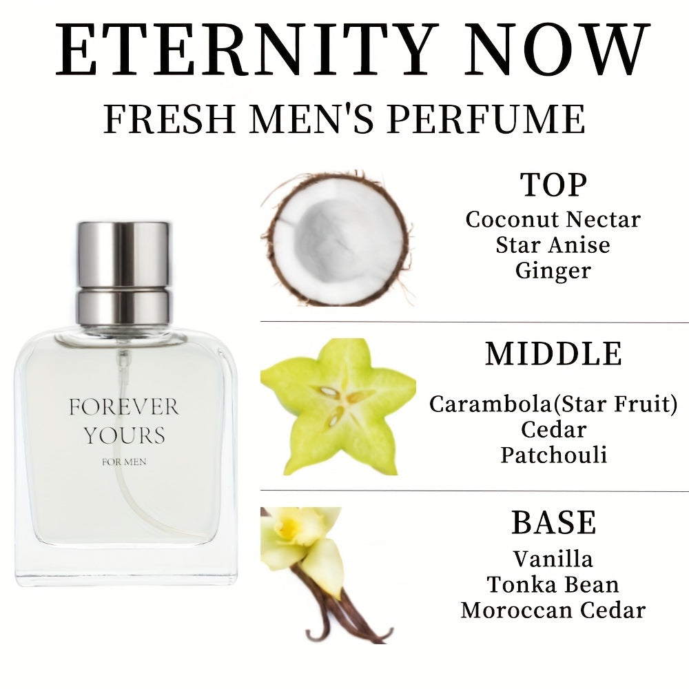 Men's Amber Fougere Eau De Parfum by SHOWLU FASHION, showcasing the Vanilla and Ginger notes in a sleek bottle.