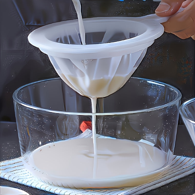 Showlu Smart General 500-count ultra fine mesh filter for home brewing, kitchen straining, juice, flour, reusable plastic sieve.