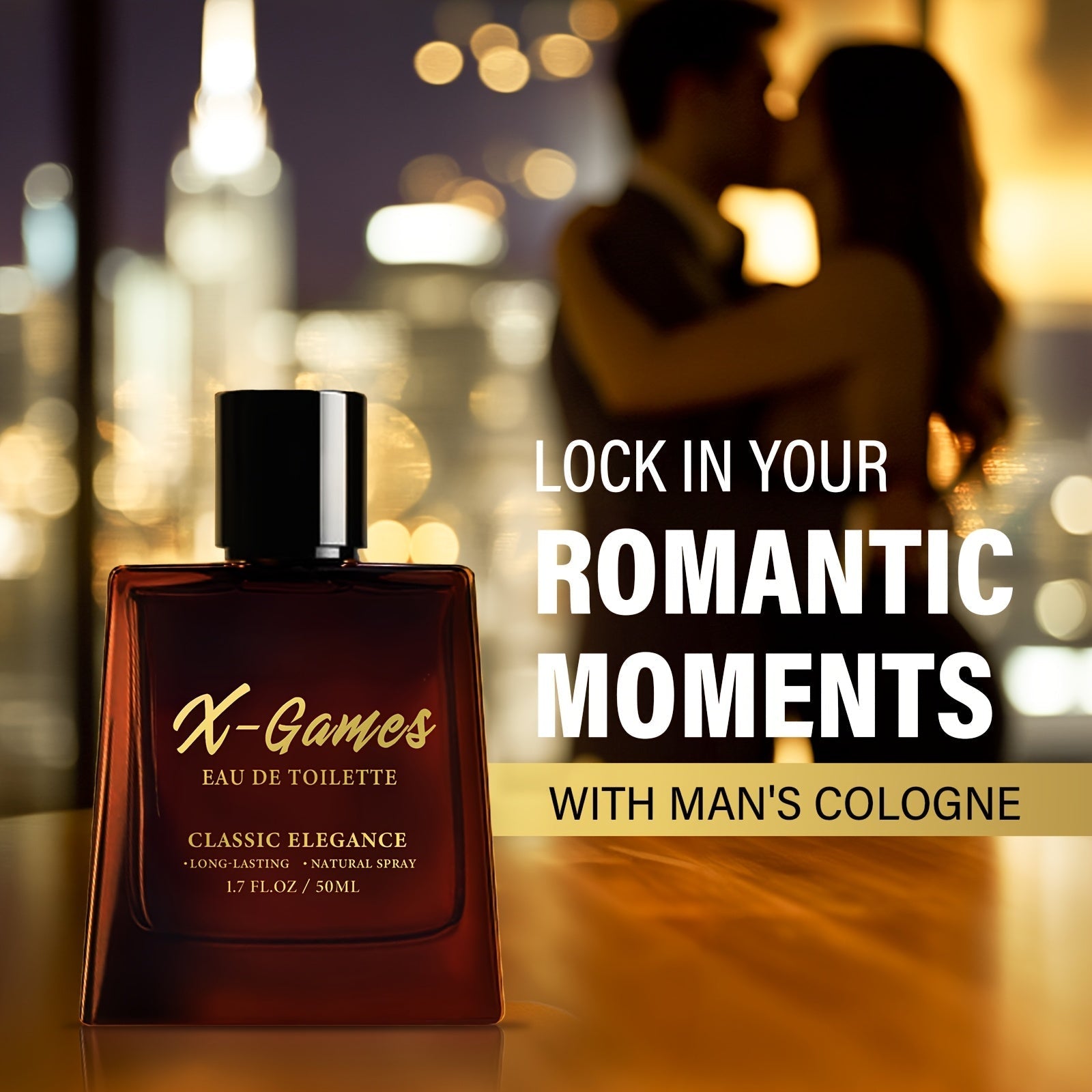 SHOWLU FASHION Pheromone Cologne for Men, 1.69 oz, featuring a sleek bottle with floral perfume notes and a modern design.