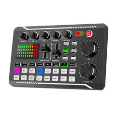 F998 Sound Card Professional Bluetooth - Compatible Studio Record For Phone PC Audio Mixing Console Amplifier Live Music Mixer - SHOWLU FASHION STORE