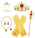 Girls Belle Princess dress from Showlu Fashion, featuring a yellow costume with elegant details for cosplay and parties.