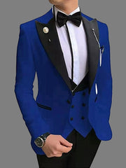 Fancy Men's Wedding Slim - Fit Korean Style Suit - SHOWLU FASHION STORE