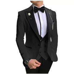 Fancy Men's Wedding Slim - Fit Korean Style Suit - SHOWLU FASHION STORE