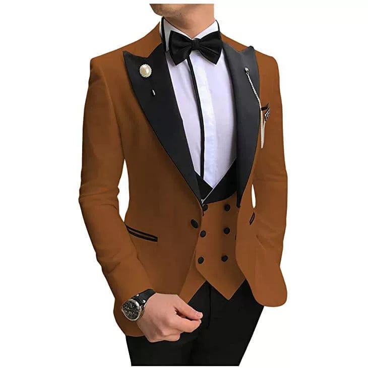 Fancy Men's Wedding Slim - Fit Korean Style Suit - SHOWLU FASHION STORE