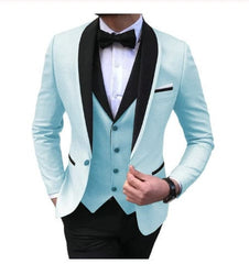 Fancy Men's Wedding Slim - Fit Korean Style Suit - SHOWLU FASHION STORE