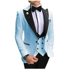 Fancy Men's Wedding Slim - Fit Korean Style Suit - SHOWLU FASHION STORE