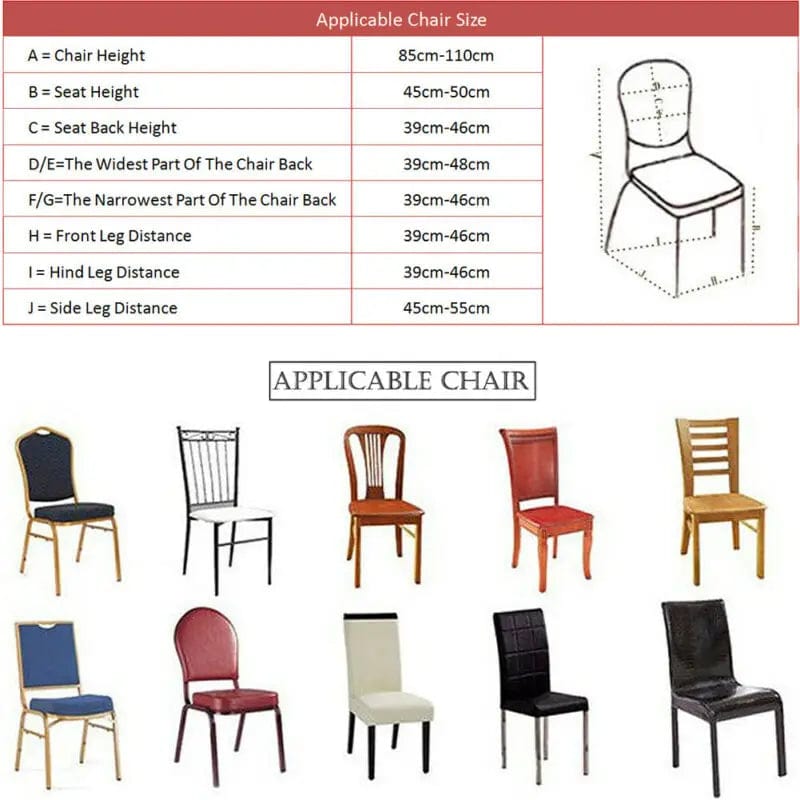 Fashion Brief Solid Chair Covers Spandex Stretchy Slip Cover Wedding Banquet Dining Chair Covers Party Kitchen Seat Covers - SHOWLU FASHION STORE