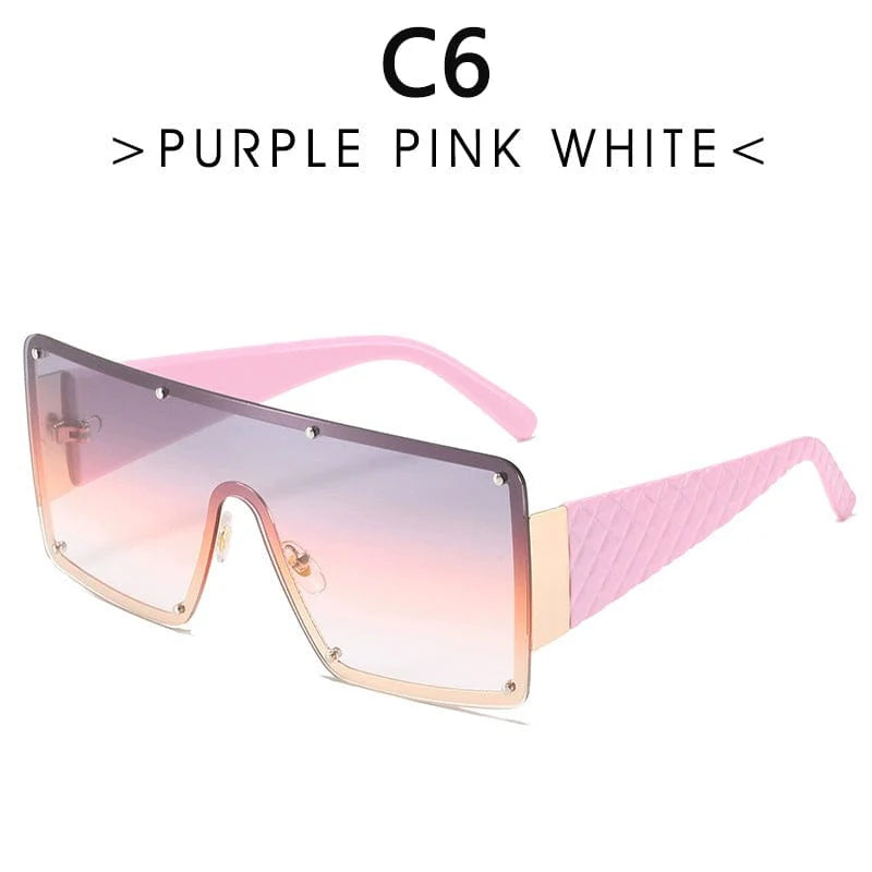 Boyseen large rim one-piece sunglasses with wide brim, unisex retro style, modern fashion sunglasses with wide lenses.