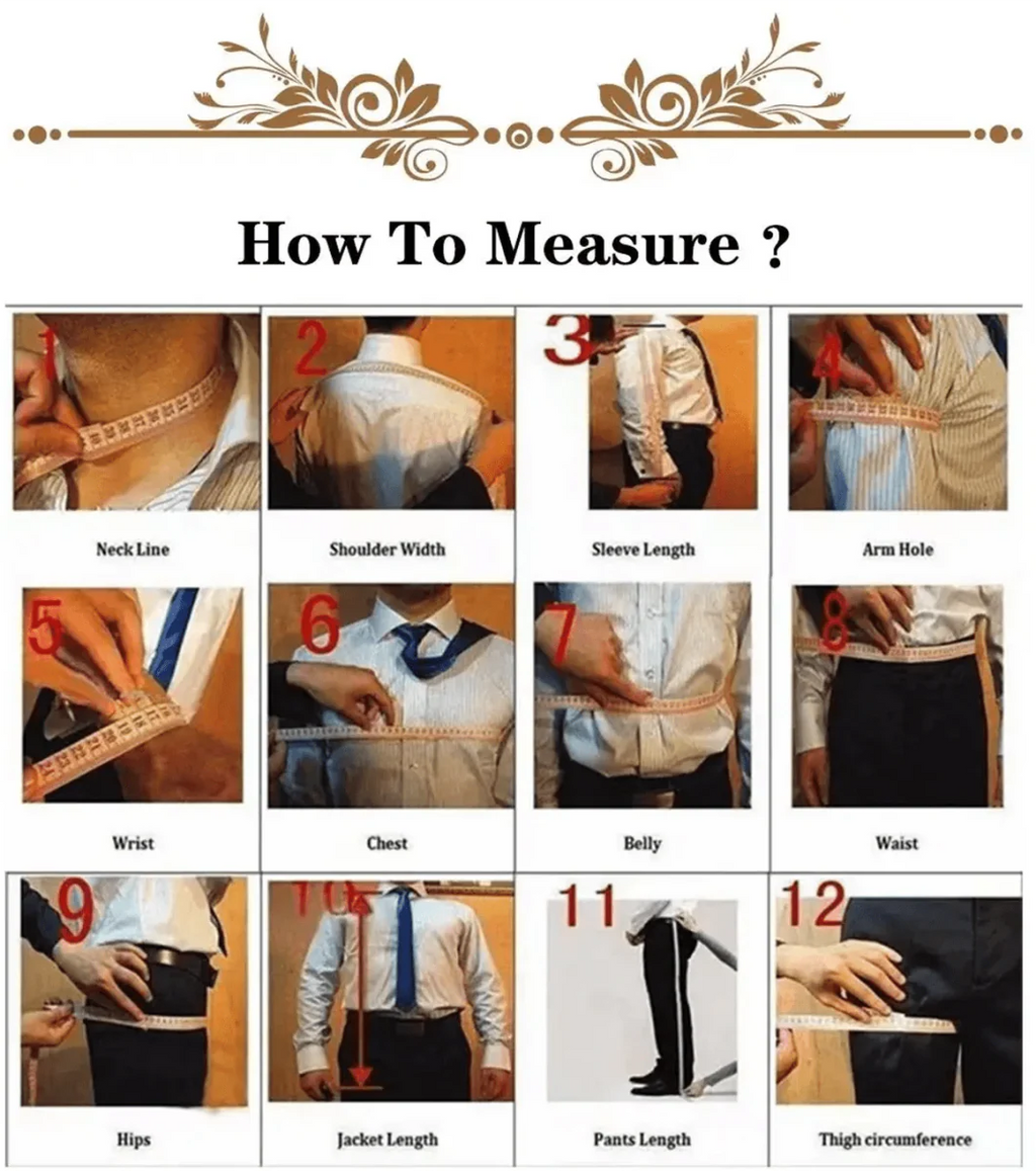 SHOWLU FASHION men's plaid 3-piece wedding suit with slim fit, notched lapel, elegant blazer, formal tuxedo for groom.
