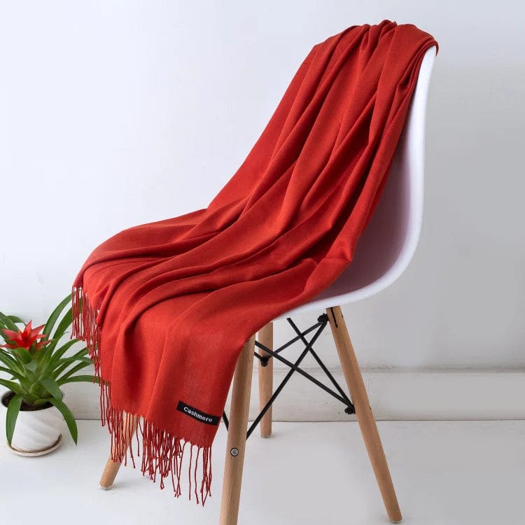 Fashion Solid Color 2023 Women Scarf Winter Hijabs Tessale Tassels Long Lady Shawls Cashmere Like Pashmina Hijabs Scarves Wraps - SHOWLU FASHION STORE