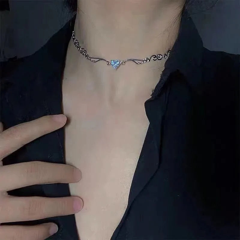 Elegant double-layer pearl love pendant necklace for women, crafted with copper jewelry, perfect for weddings and parties.