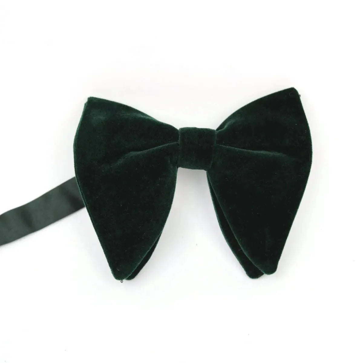 Large velvet bow tie for men by SHOWLU FASHION STORE, formal flannelette design perfect for weddings, tuxedos, and special occasions.