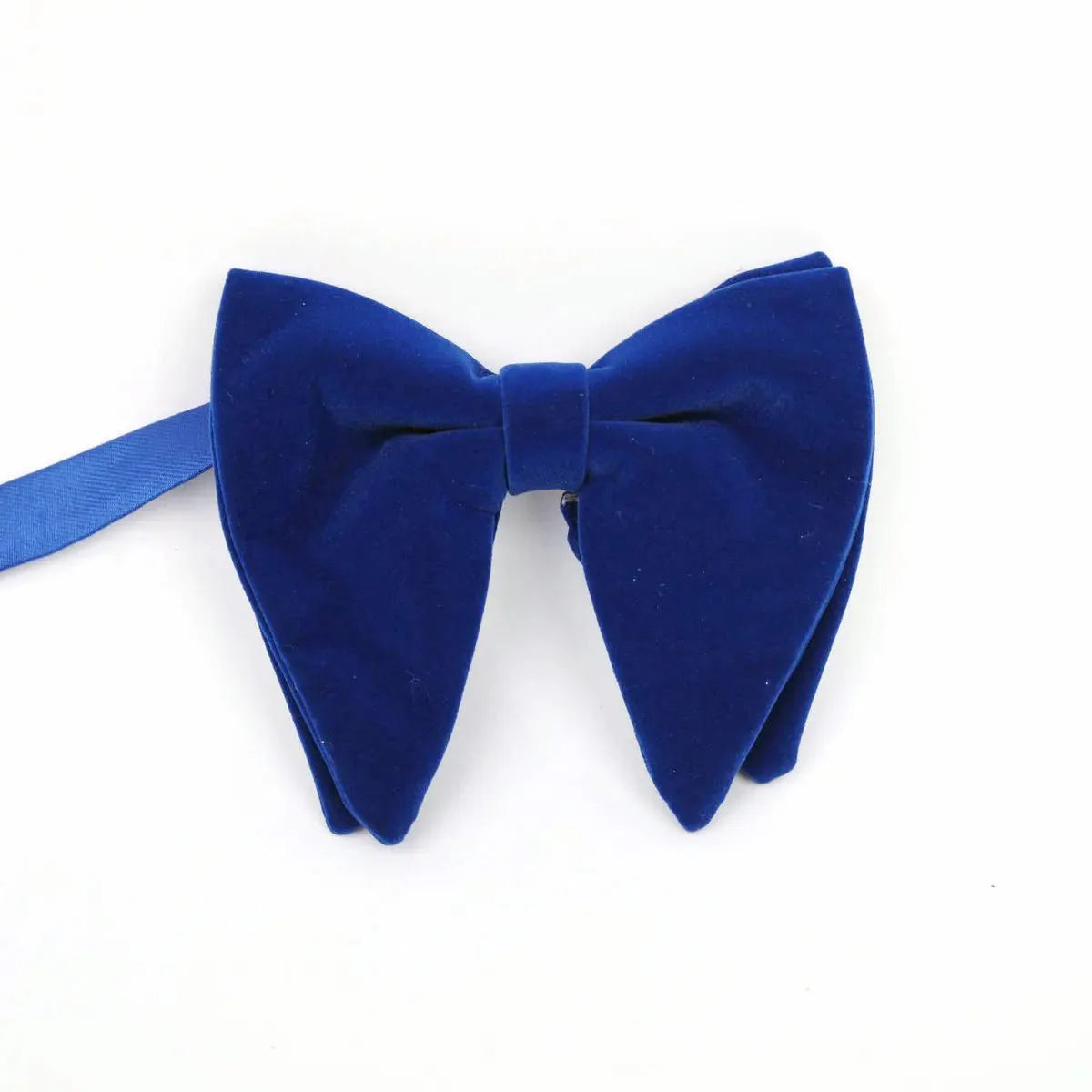 Large velvet bow tie for men by SHOWLU FASHION STORE, formal flannelette design, suitable for weddings, tuxedos, and special occasions.