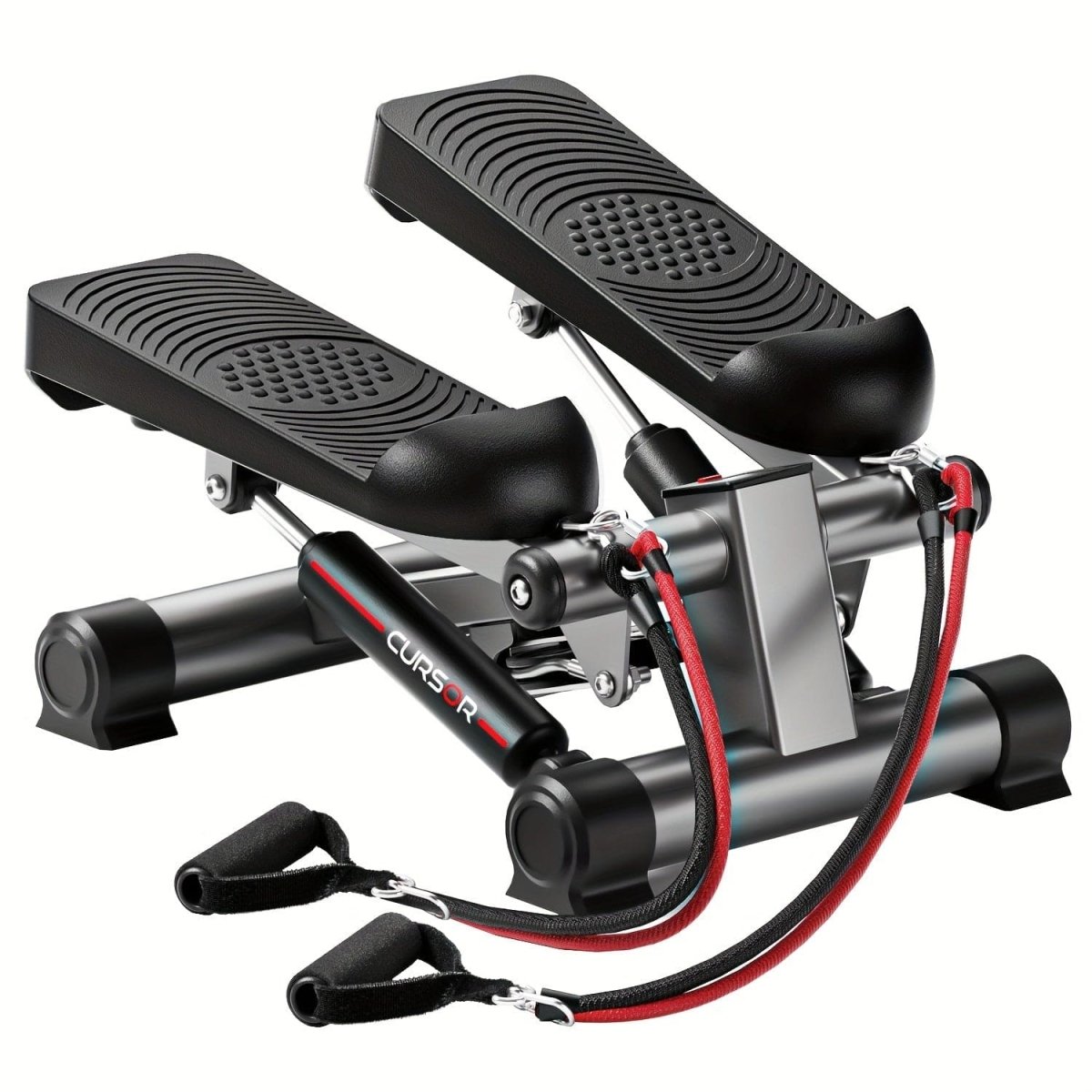 ProFlex Mini StairMaster pedal exerciser with resistance bands for full-body cardio, fat burning, and leg training at home.