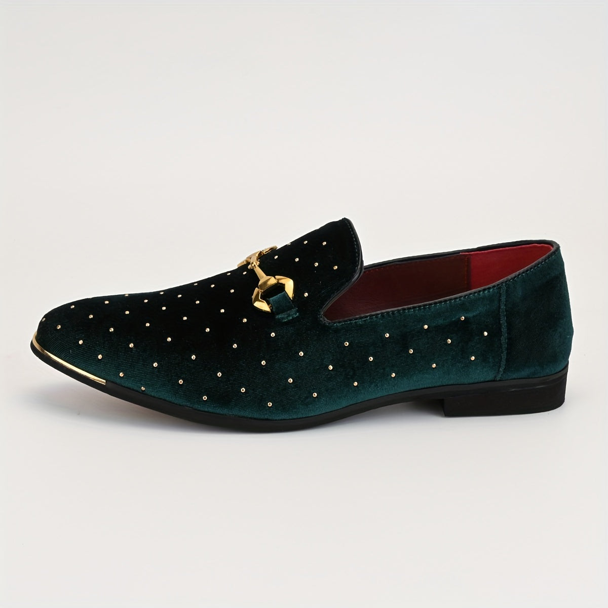 SHOWLU FASHION men's plus size slip-on loafers made of soft PU leather, stylish and comfortable for casual wear.