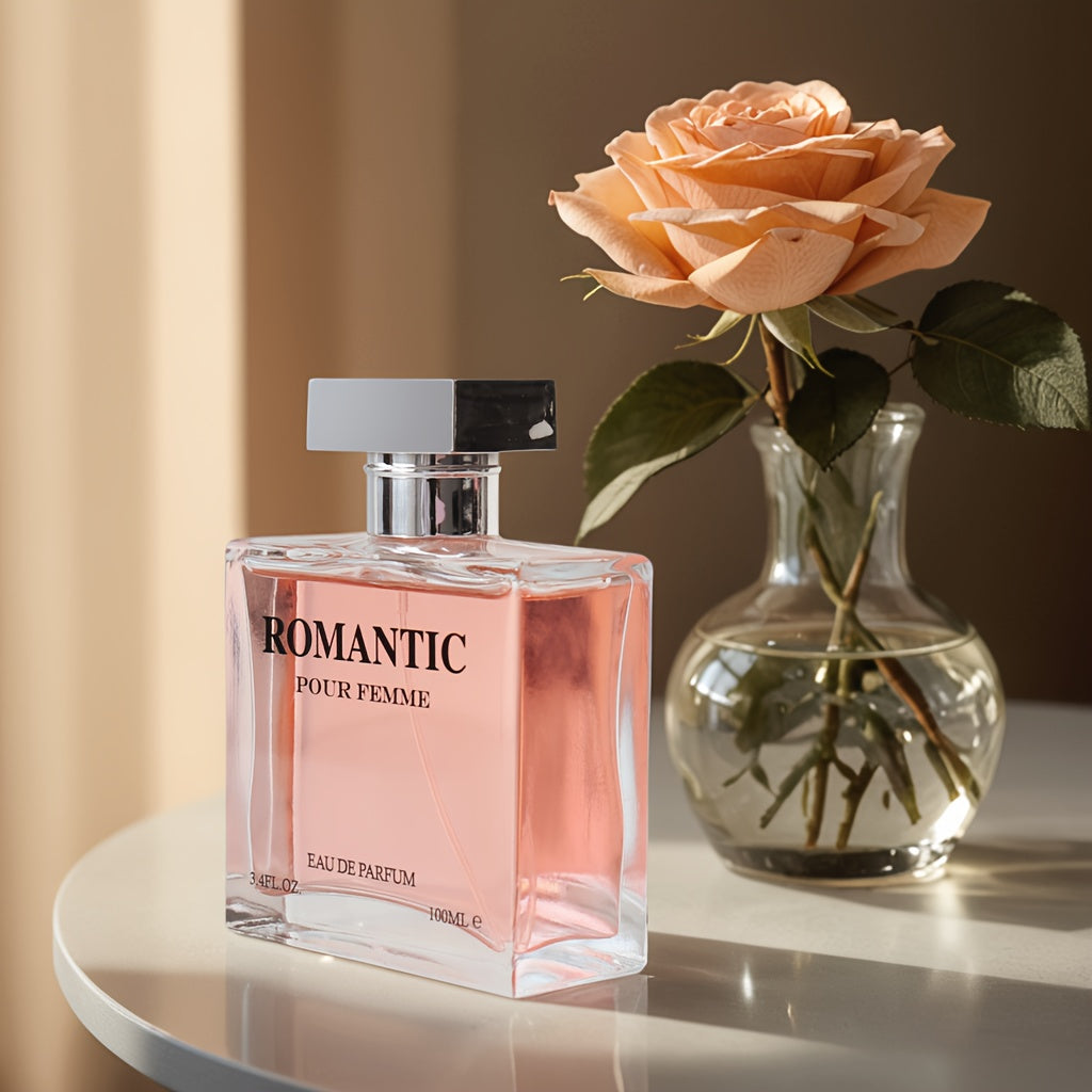 SHOWLU FASHION Rose & Ginger Floral Perfume bottle, 100ml, featuring a sleek design with a floral label and elegant cap.