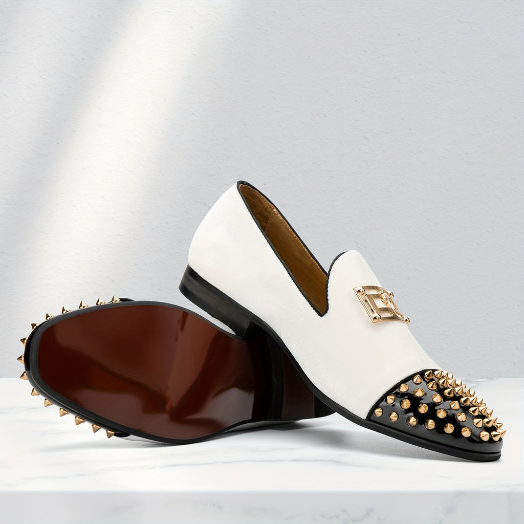 Showlu men's casual fabric loafers, slip-on fashion shoes with a sleek design and comfortable fit, ideal for everyday wear.