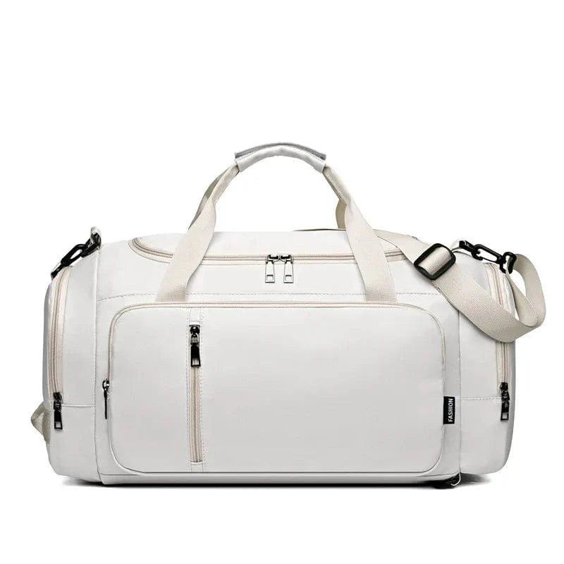 SHOWLU FASHION STORE Scione large gym bag with shoe compartment, wet pocket, and adjustable shoulder strap for fitness and travel use.