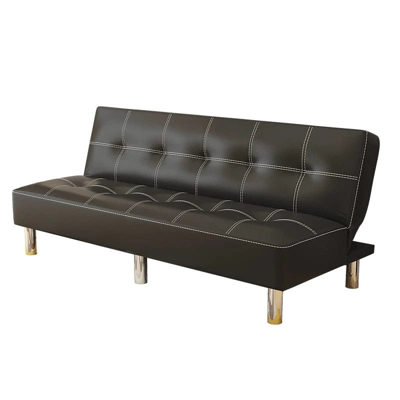 Modern Mansfield leather sofa bed by SHOWLU FASHION STORE, foldable design with pine wood frame for versatile living room or office use.