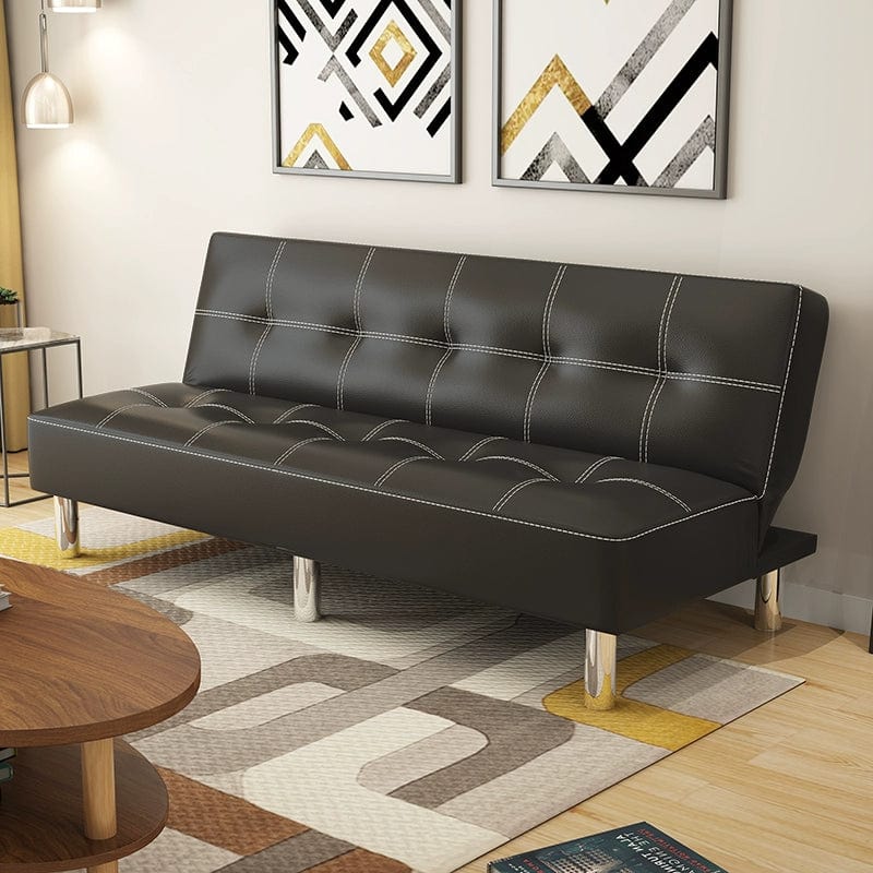 Modern Mansfield foldable leather sofa bed by SHOWLU FASHION STORE, multifunctional for small apartments and living rooms.