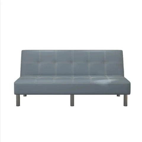 Mansfield foldable leather sofa bed by SHOWLU FASHION STORE, modern pine wood frame, multifunctional for small apartments and living rooms.