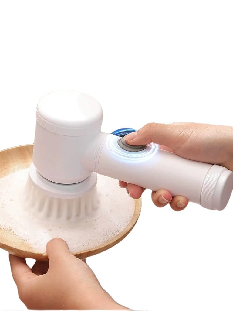 SHOWLU FASHION STORE DUTRIEUX waterproof handheld electric cleaning brush with ergonomic handle for versatile home scrubbing tasks.