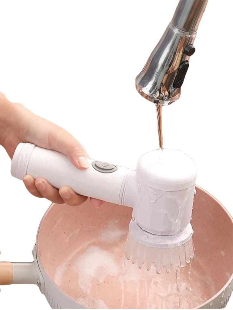 SHOWLU FASHION STORE DUTRIEUX handheld electric cleaning brush, waterproof wireless scrubber for versatile home cleaning.