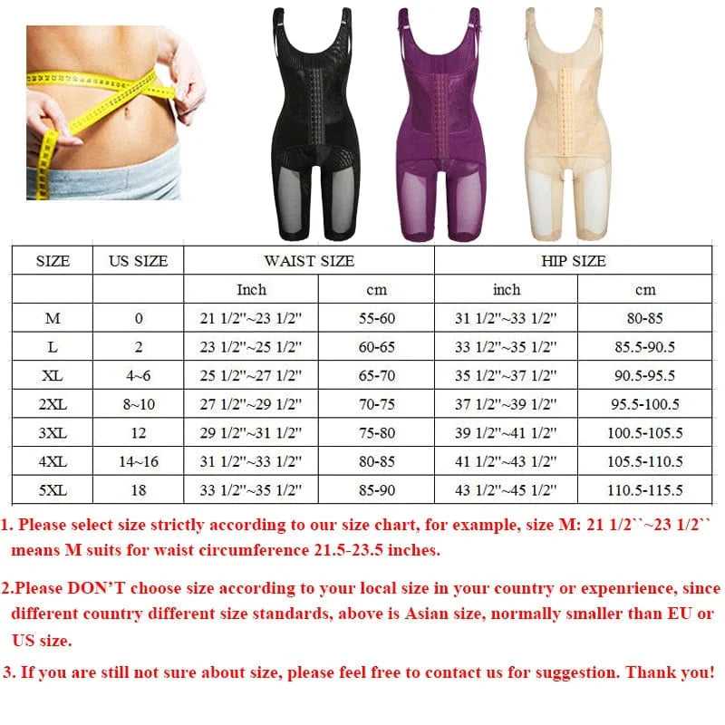 Showlu Fashion Gleeful Lotus full body shapewear, seamless firm control bodysuit for slimming and shaping the waist and hips.