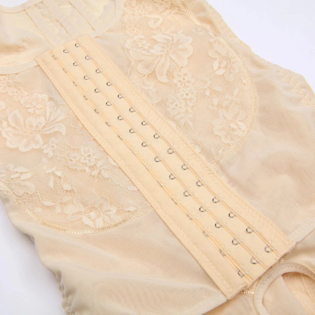 Gleeful Lotus full body shapewear by Showlu Fashion, seamless women's bodysuit with firm control, slimming waist and shaping butt.
