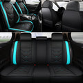 Showlu Faux Leather Car Seat Covers full set for 5 seats, waterproof, adjustable, universal fit for sedans and trucks.