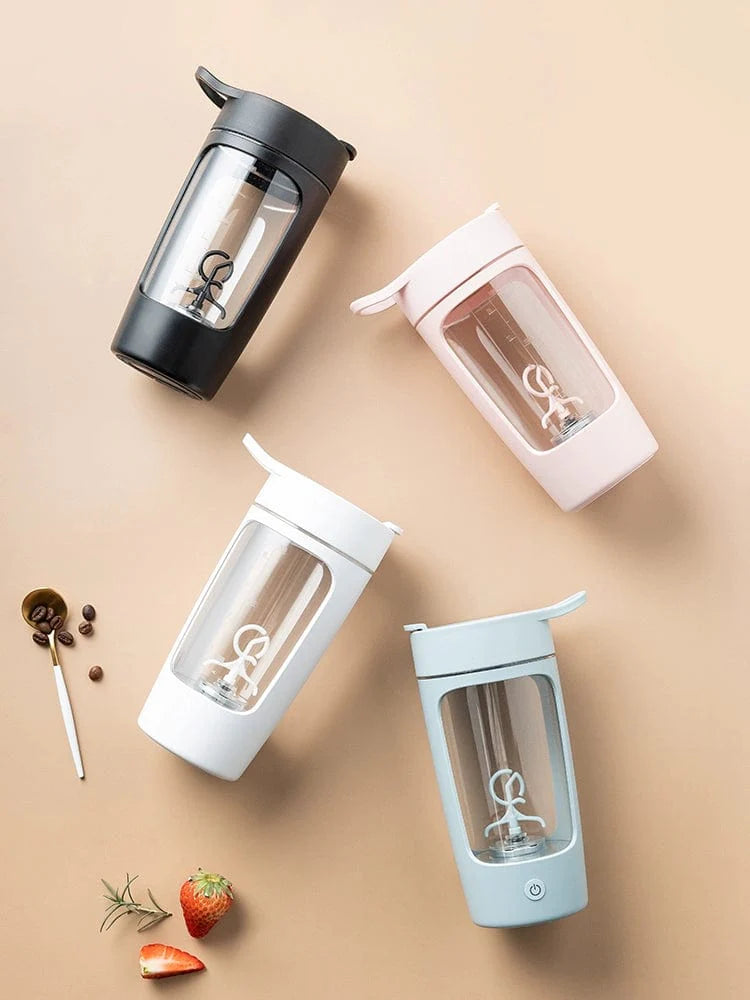 EQURA electric mixing cup by SHOWLU FASHION STORE, a Tritan protein shake and coffee bottle with automatic blending and charging feature.